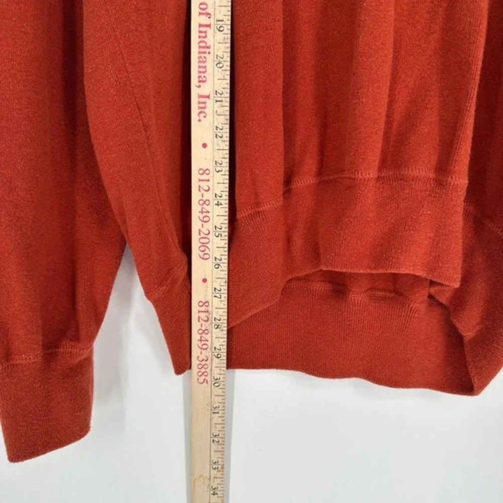 Vintage 90s Polo Ralph Lauren Mens XL Burnt‎ Orange Cotton Crewneck Sweater